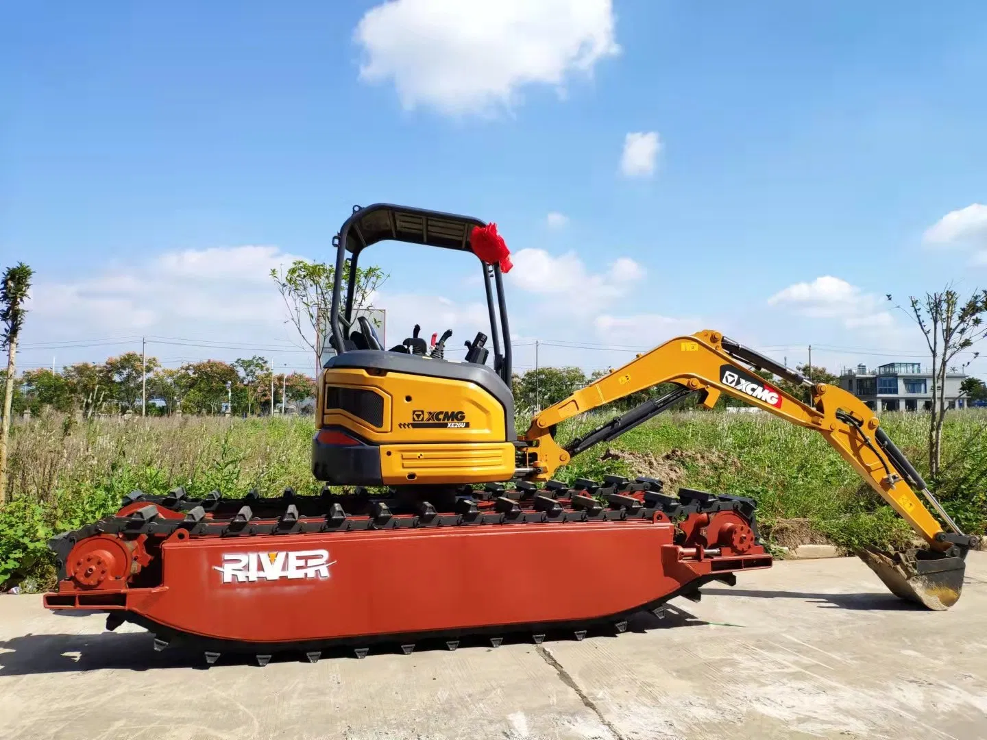 Small Digger Mini Amphibious Excavator Loader Smallest Undercarriage with Mini Side Floating Pontoon Customized Mini Buggies