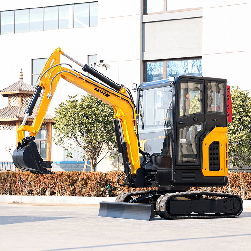 Mini Excavator with Auger Drill Attachment Jacket Hammer Earth Moving Machinery 2.0ton 2.5ton 3.0ton Digger