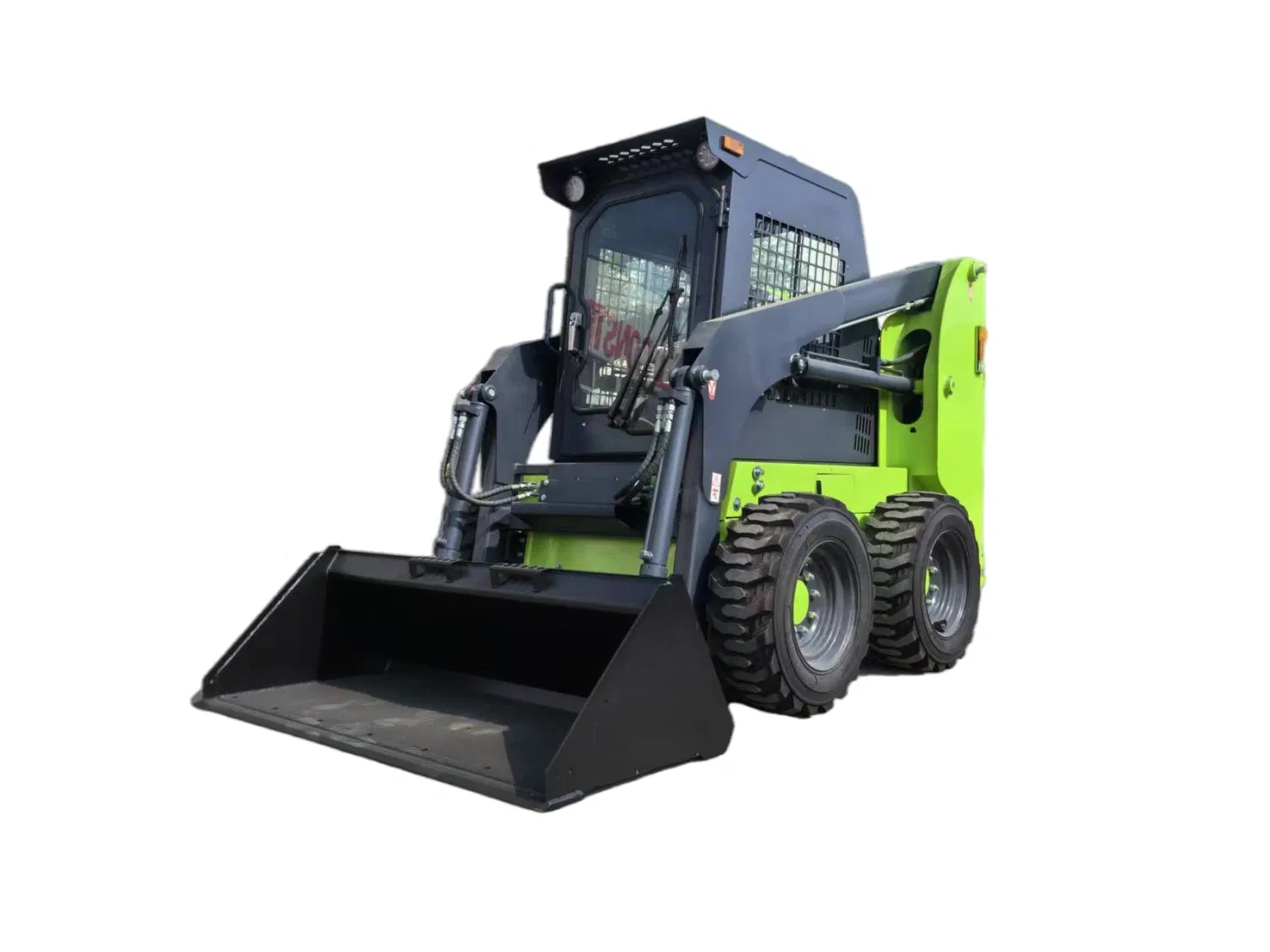 CE Front End Electric Diesel 800kgs 1400kgs Tracked Mini Skid Steer Loader with 4in1 Bucket