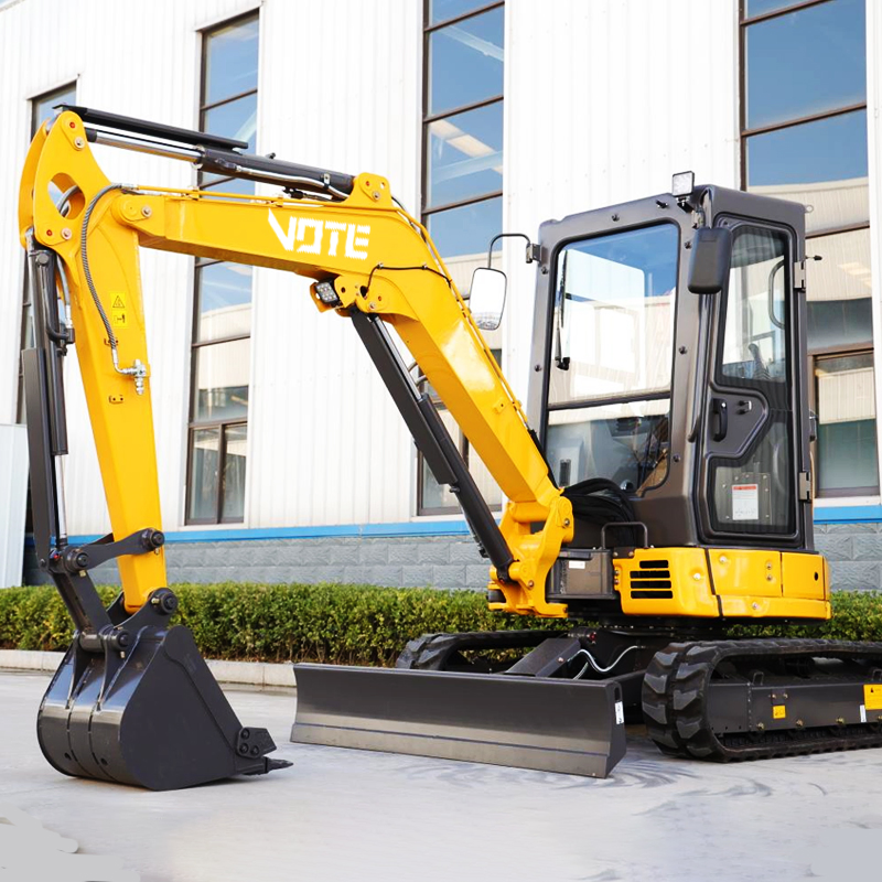 Vote Chinese Excavator Vtw-20 2 Ton China Best Quality and Cheap Price Small Size Mini Crawler Rubber Track Excavator for Sale