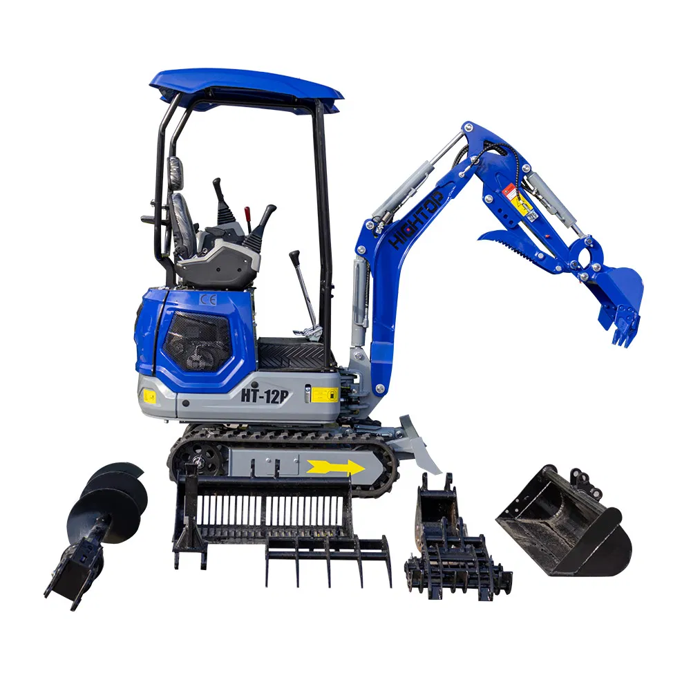 2025 New Rubber Track Mini Excavator Wholesaler Price Mini Pelle Digger 1ton 1.2ton