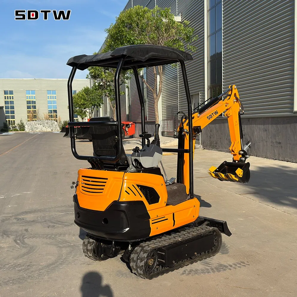 Fast Shipping Brand New Small Excavator 1 Ton 1.2ton 1.5 Ton Energy Efficient Mini Crawler Excavator with Hydraulic Thumb
