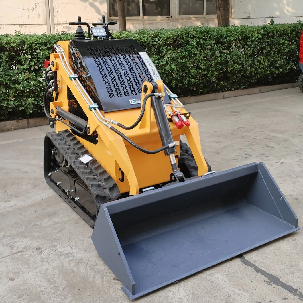 Chinese Best Rated Operating Capacity 200kg Compact Crawler Multifunctional Mini-Tractor Tracked Mini Skid Steer Loader for Sale