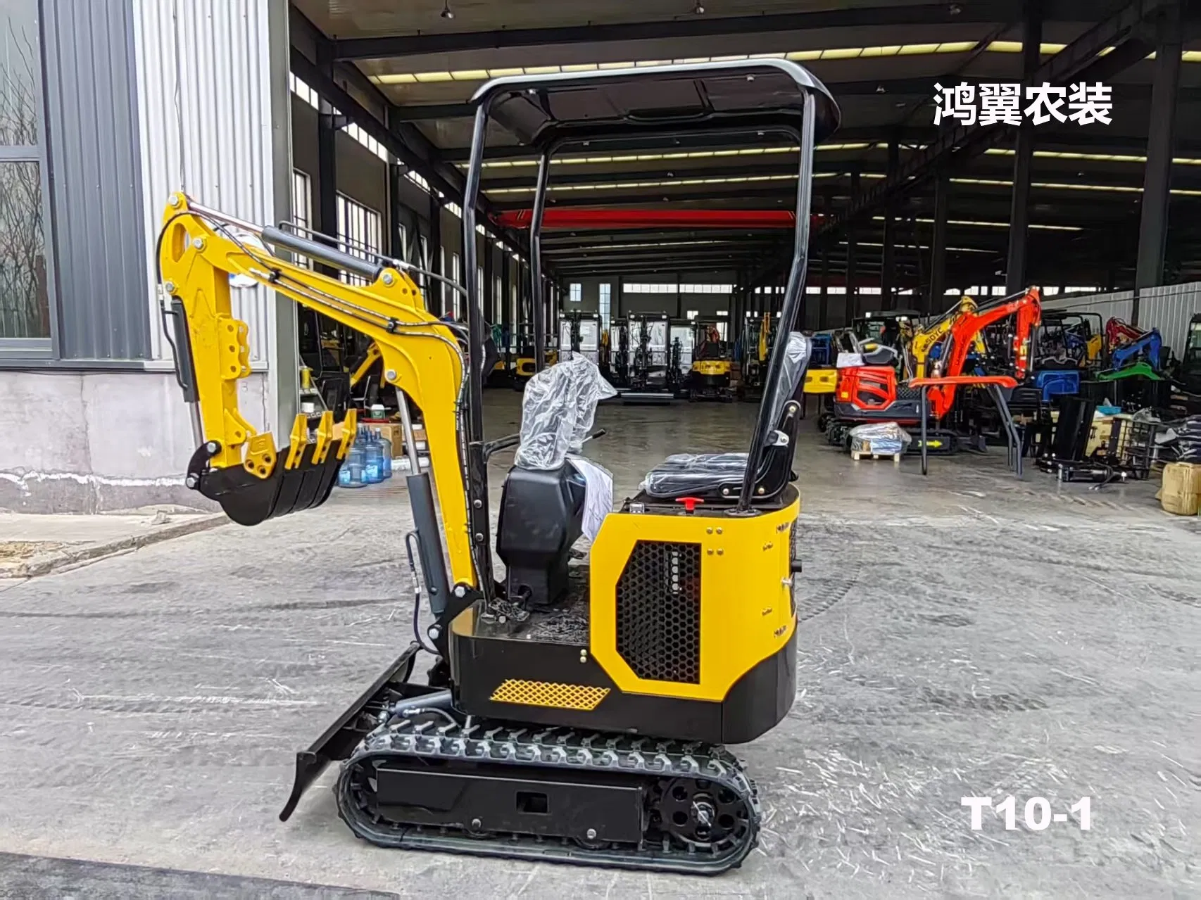 Zero-Tail Swing Farm Mini Excavator with Rubber Tracks for Quarrying and Loading