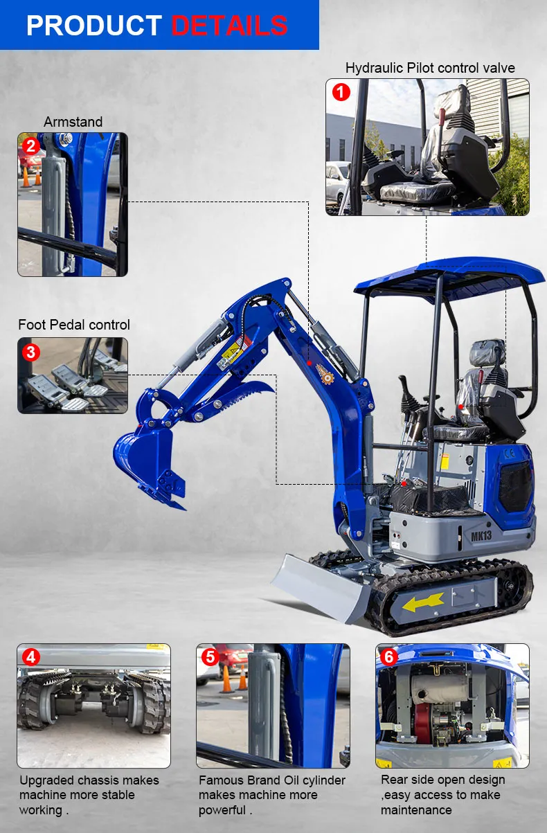 Mini Excavator View 7