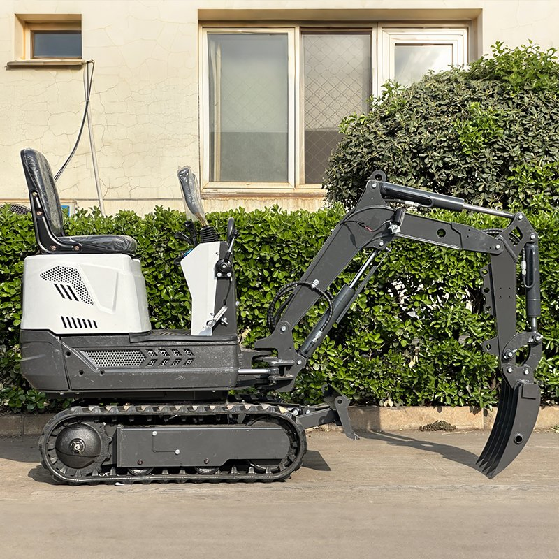 0.6 Ton CE EPA Euro 5 Crawler Excavator Hydraulic Garden Mini Digger Diesel Crawler Small Bagger with Thumb Rake Attachment