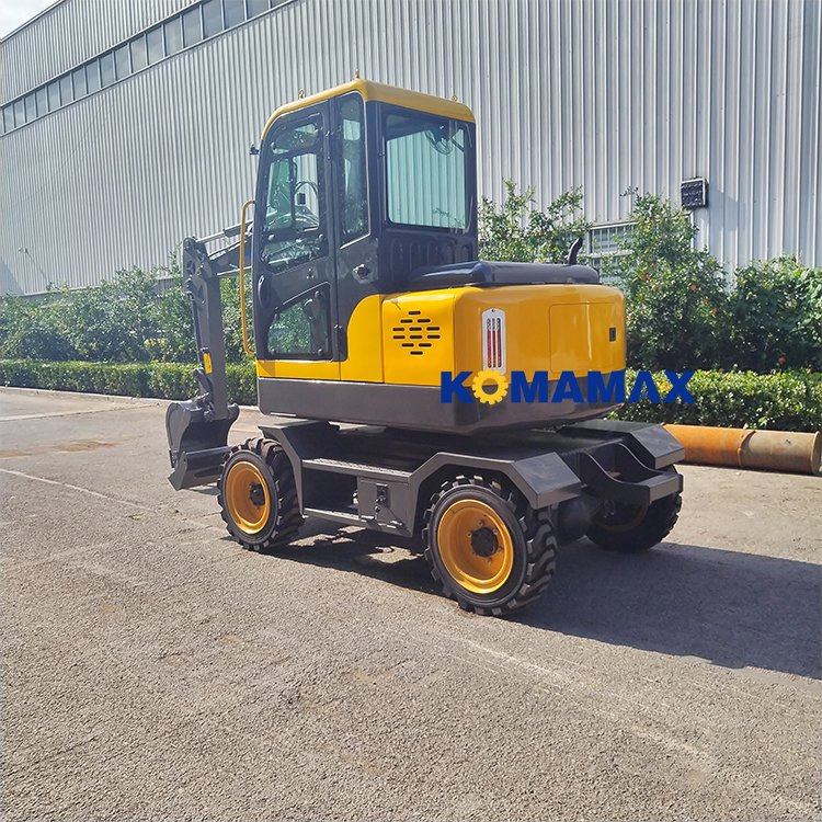 Factory Price 4 Ton Mini Wheeled Excavators Brand New Small Hydraulic Farm Used Mini Digging Machine