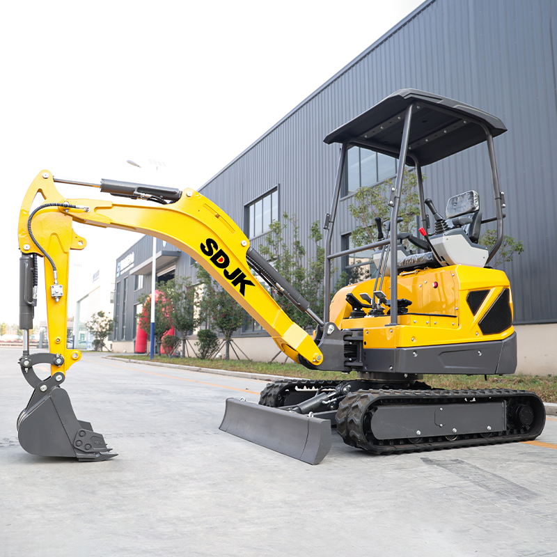 Multifunctional Mini Excavators 1.8ton Multiple Models Hydraulic Type Closed-Cabin Small Excavators