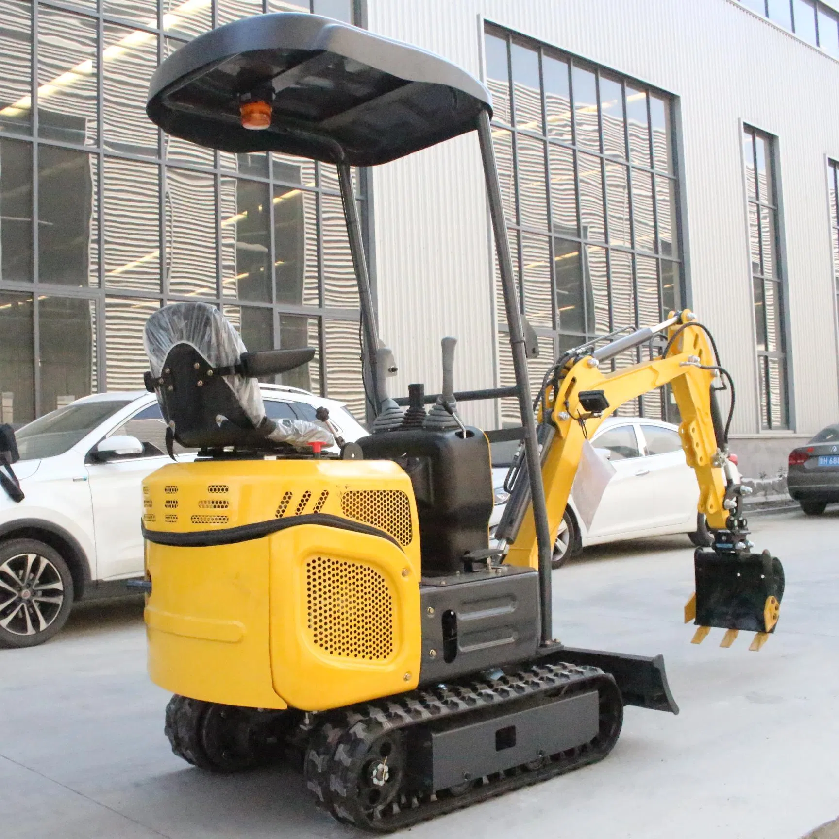 Narrow Body High Efficiency 1.2 Ton Zero Tail Swing Mini Excavator for Confined Spaces