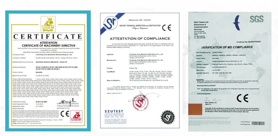 Certificates