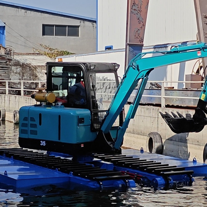 Small Amphibious Excavator EPA 4 Emission Used for River Dredging