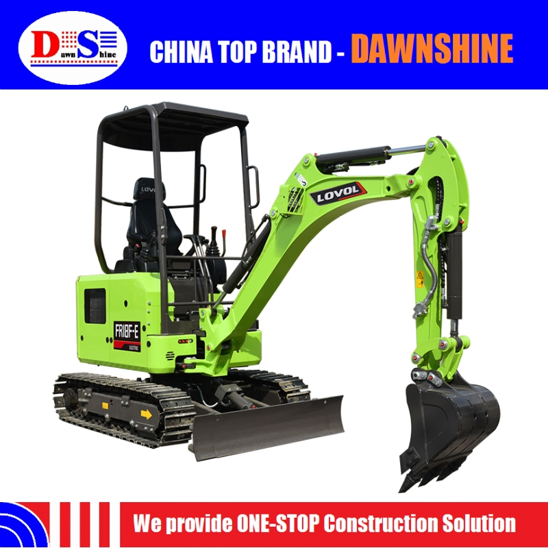 Hot Sale Construction Equipment Electric 1.8ton Micro Crawler Digger Fr18f-E Hydraulic Lovol Small Excavator