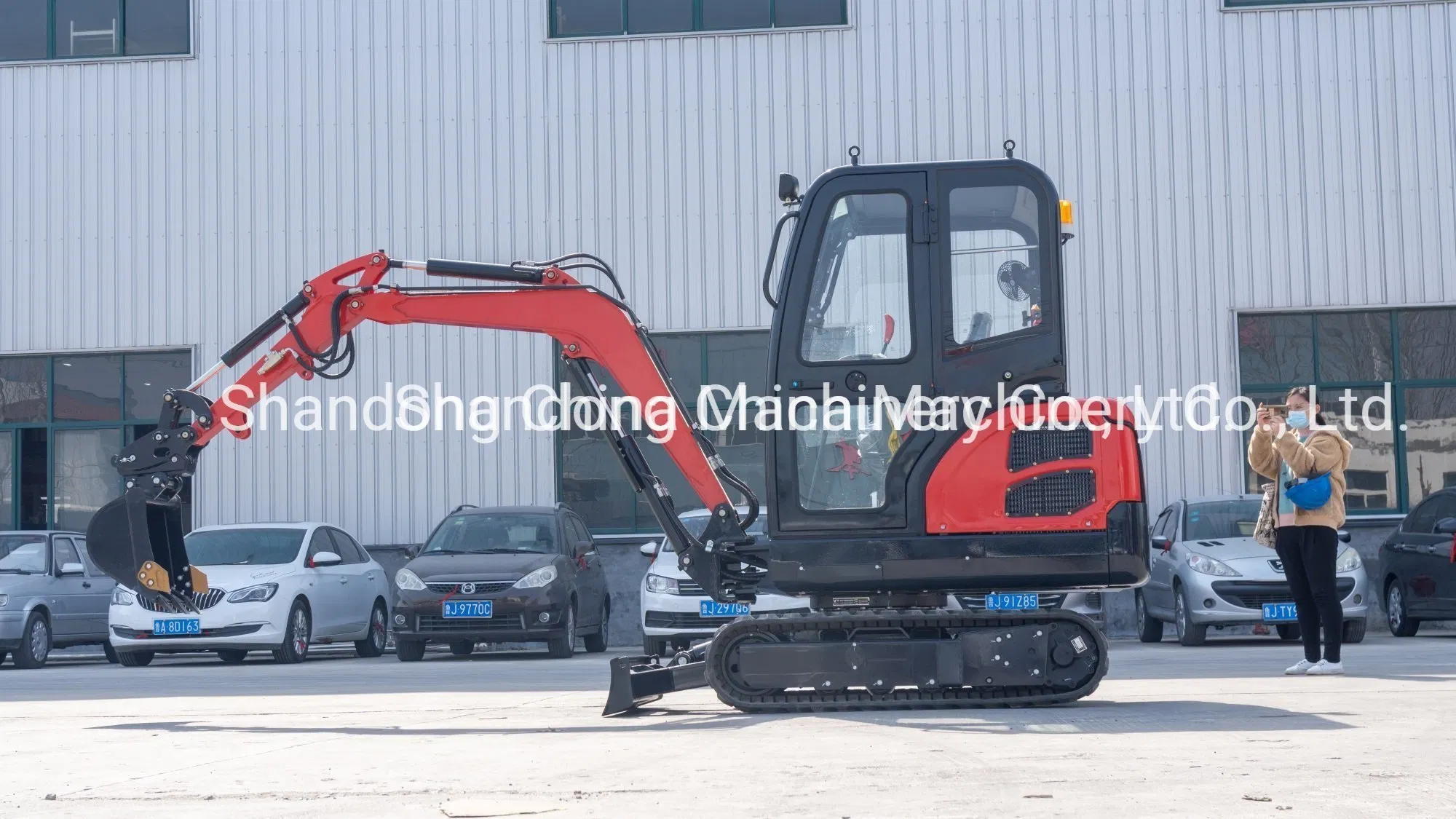 1000kg/1.0 Ton CE ISO Electric Home Used Garden Crawler Backhoe Garden Micro Household Farm Construction Greenhouse with Boom Swing and Radio! ! ! Excavator