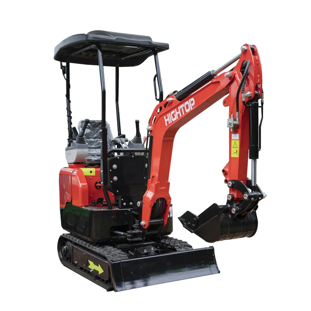 Digging The Tree Pit and Shaping The Terrain Retractable Track Mini Excavator