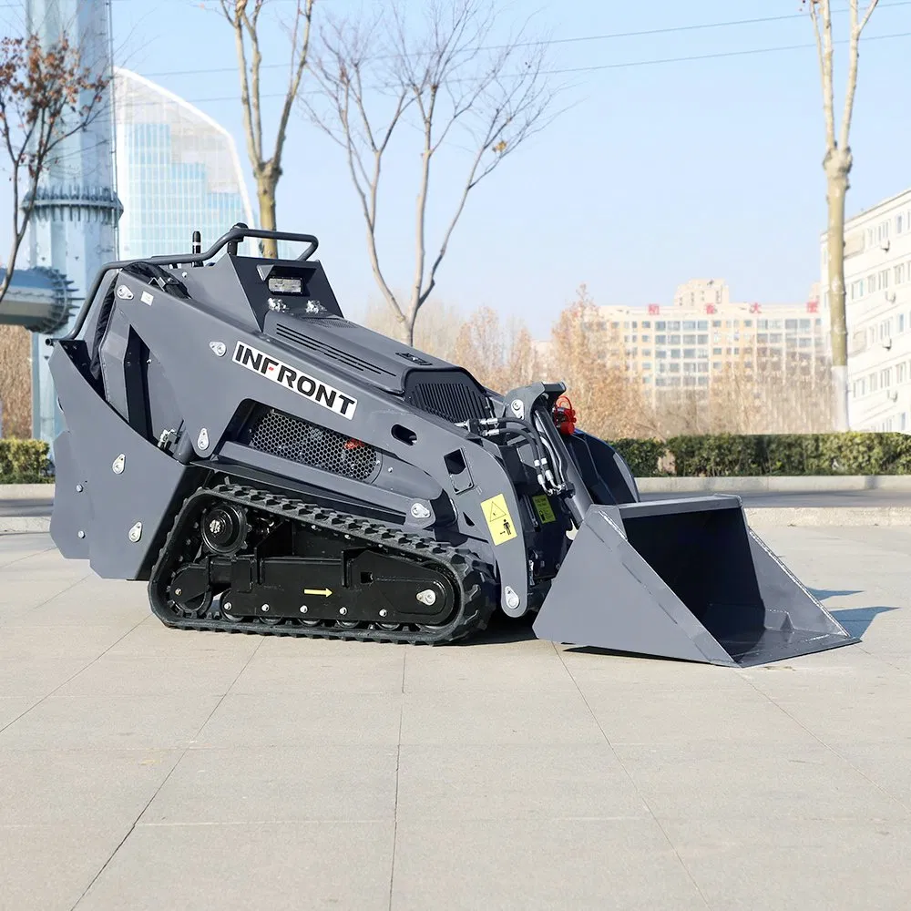 Small Skid Steer Loader V1000 Sk650 300kg 23HP Customized Dingo Tracked Front End Mini Skid Steer Loader