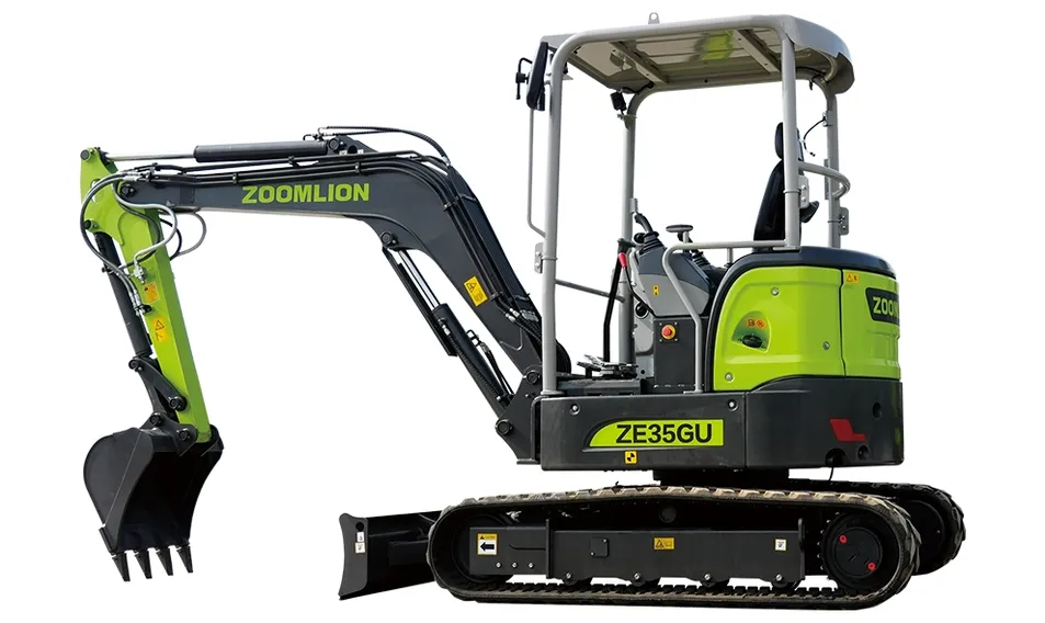 Mini Excavator Side View