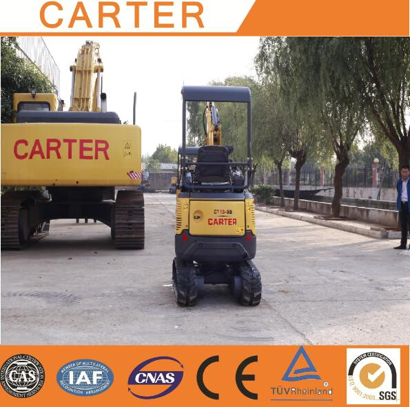 CT16-9b (Zero tail, retractable chassis) Mini Excavator with Rubber Tracks