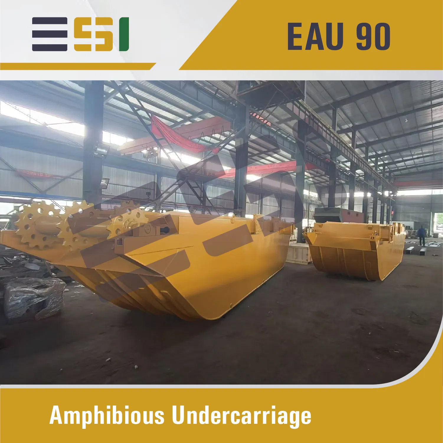 Amphibious Hydraulic Undercarriage Pontoon for 313 Small Excavator