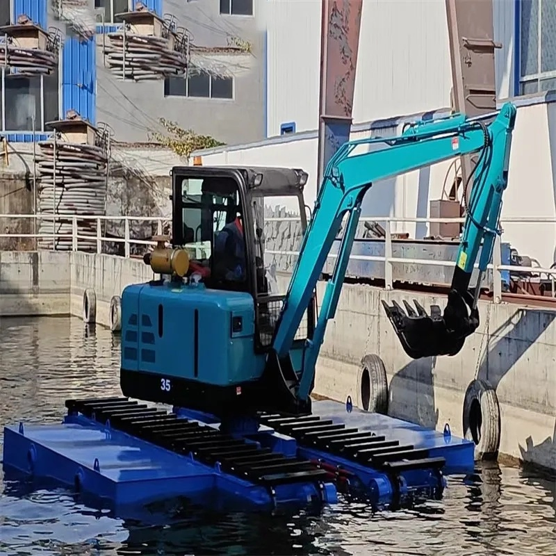 Cheap Amphibious Excavator for Small River Cleaning and Desilting