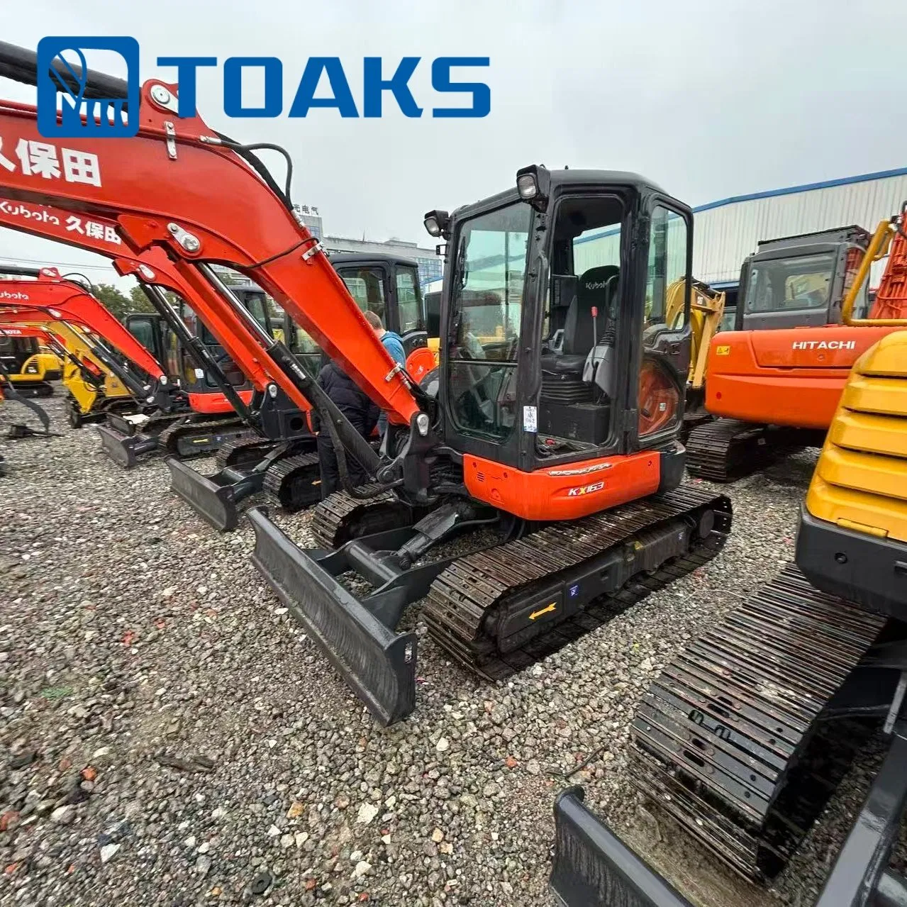 6 Ton Mini Kubota Kx165-5 Used Hydraulic Crawler Excavator Kx165 Kx163 Kx183 Kx135 Kubota Engine Digger with Rubber Track