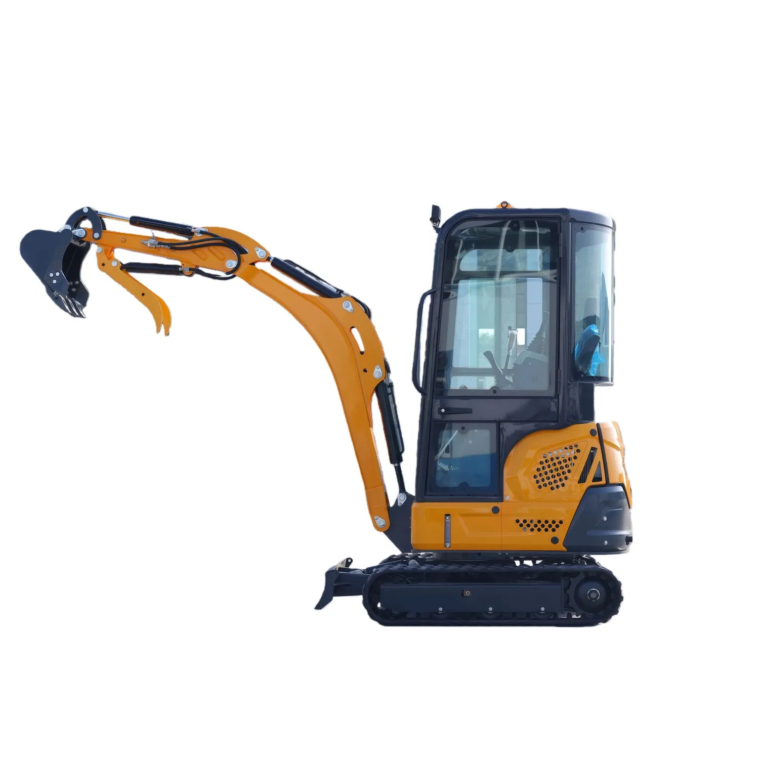 with Breaker and Auger Attachments Mini Crawler Excavator with 13.5HP Versatile Machine for Demolition and Drilling