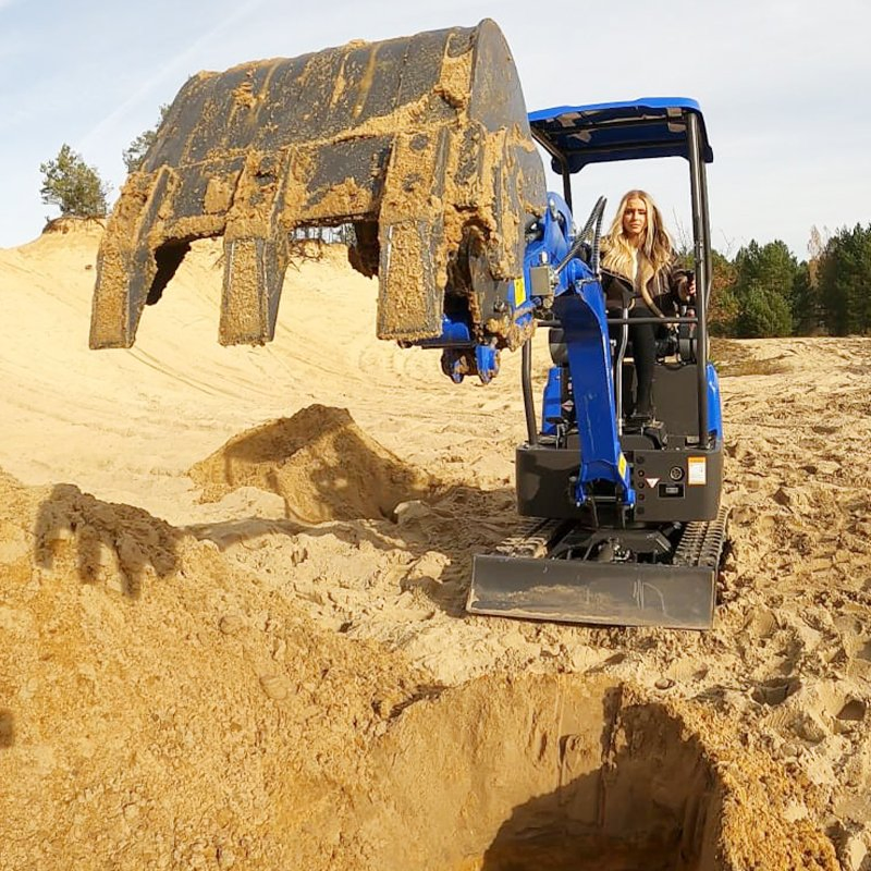 Multifunctional Mini Excavators 1-Ton 1.6-Ton 2-Ton Multiple Models Hydraulic Type Customizable Closed-Cabin Small Excavators