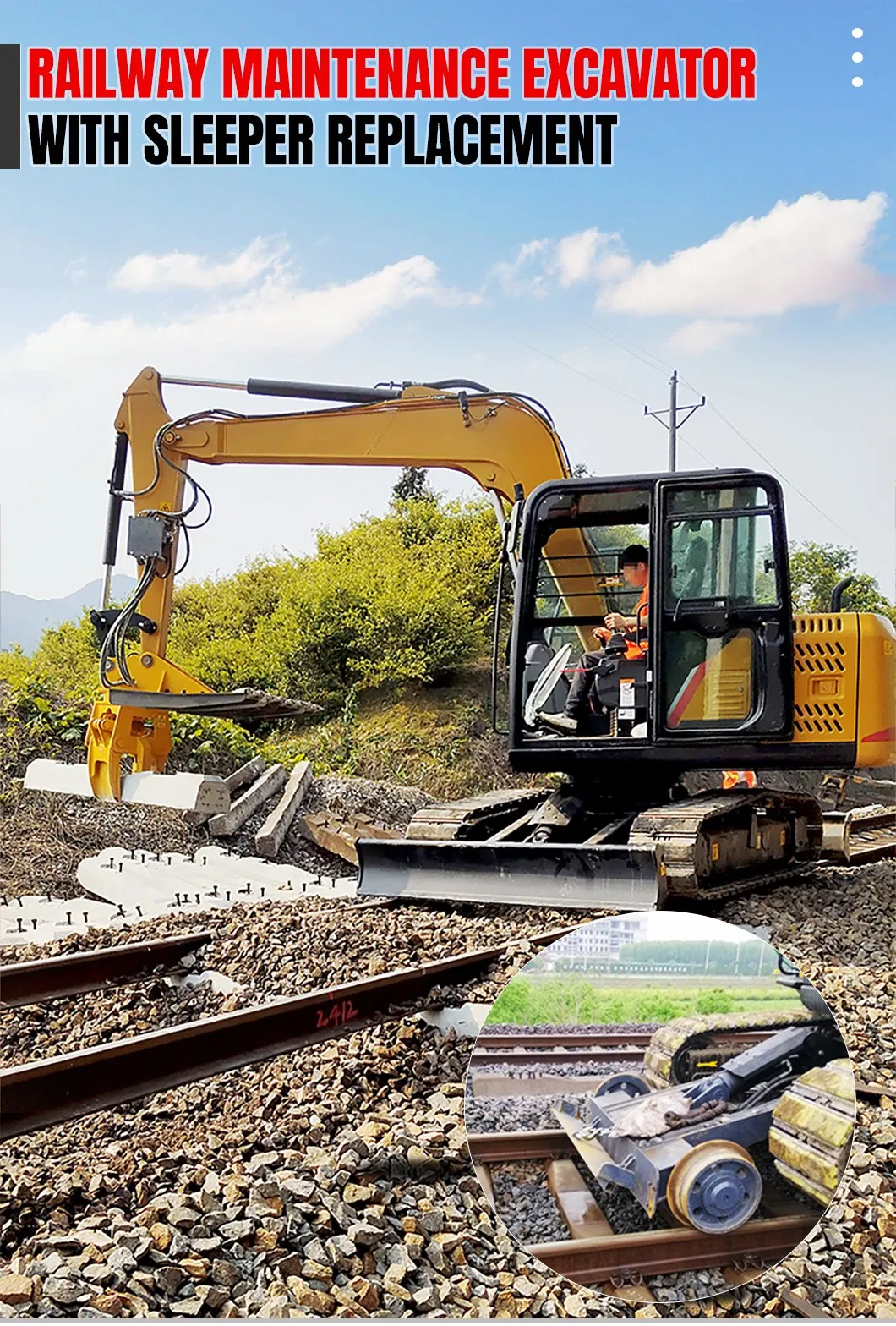 Heavy-Duty Maintenance Excavator