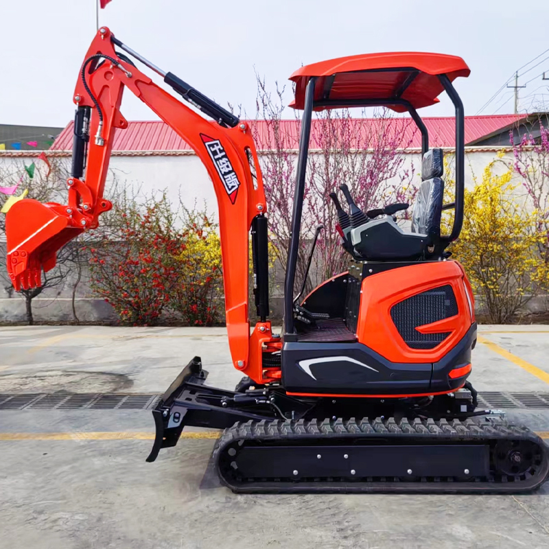 Mini Garden Excavator Machine 1.2 Ton 1.8 Ton 2.5 Ton Mini Small Rubber Track Crawler Excavator for Sale