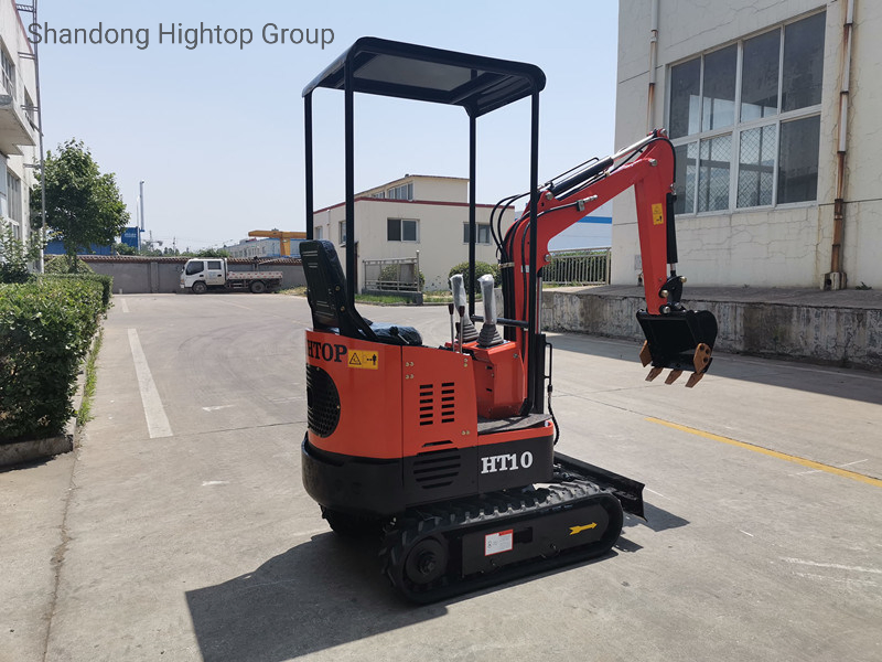 Popular 1ton Mini Crawler Excavator with Boom Swing and Retractable Tracks