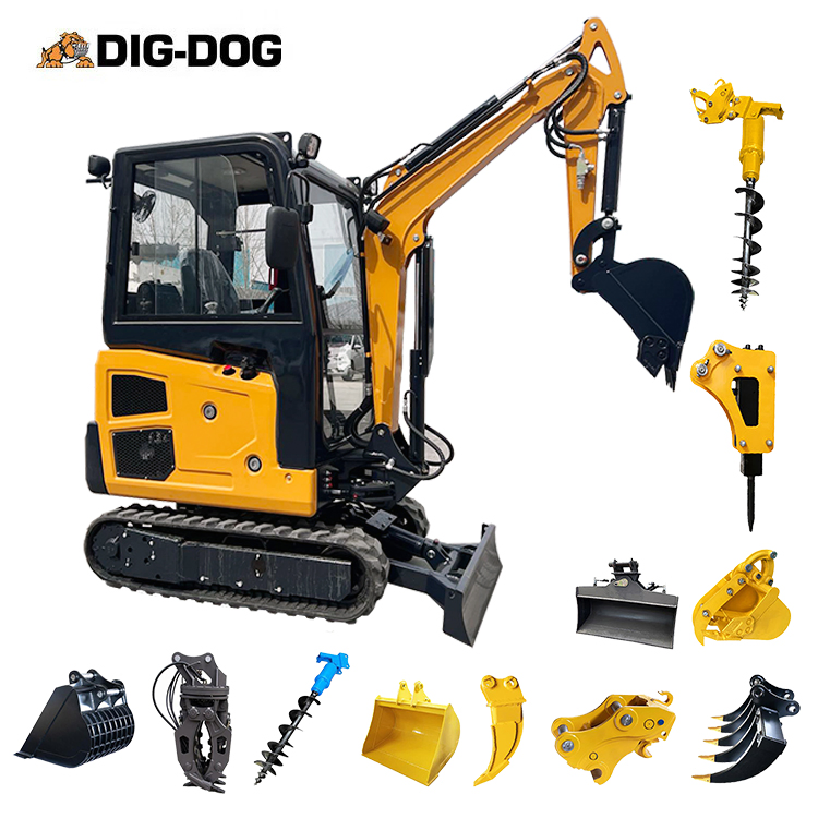 CE EPA Euro V Small Excavator 1.8 2 2.5 Ton Mini Digger Excavator with Hydraulic Thumb