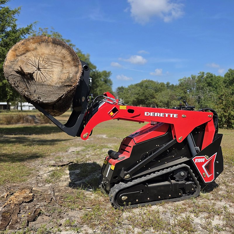 Derette V1000 Original Factory Mini Sliding Loader EPA Euro 5 Diesel Tracked Mini Skid Steer Loader for Sale