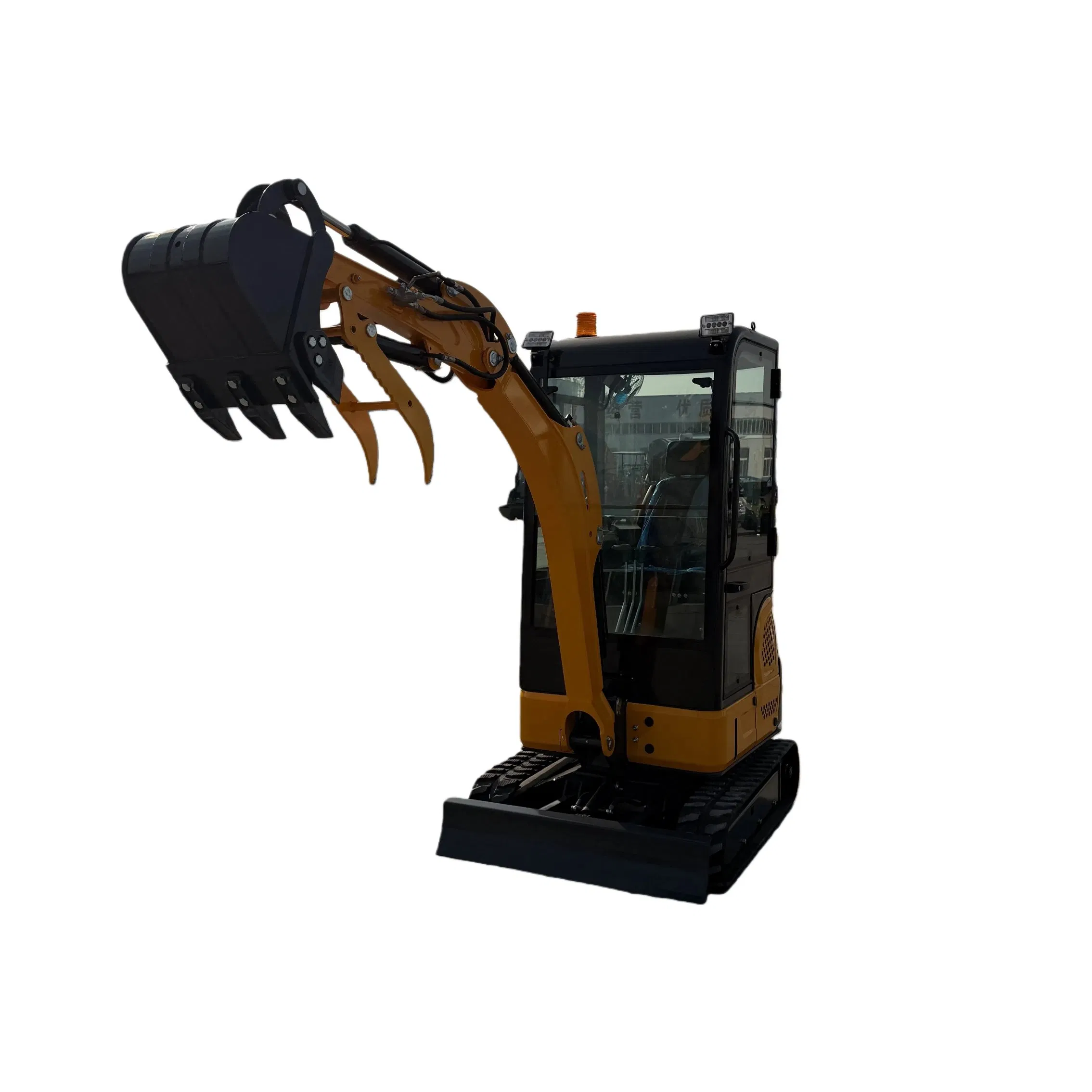 with Breaker and Auger Attachments Mini Crawler Excavator with 13.5HP Versatile Machine for Demolition and Drilling