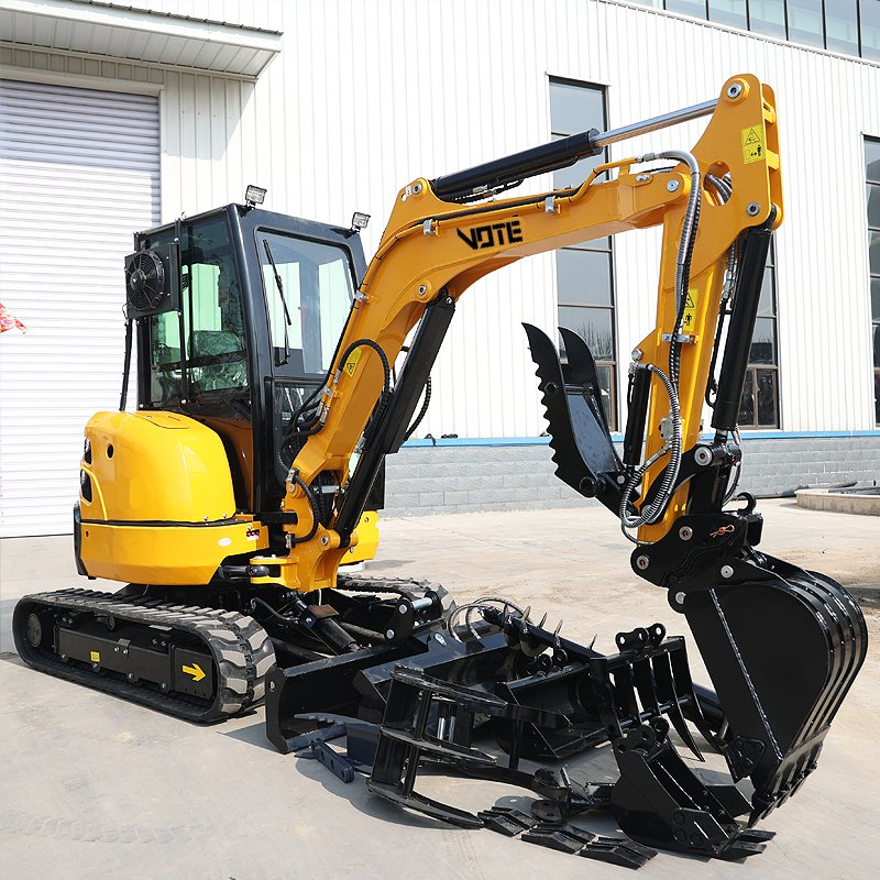 China New 3.5ton 4 Ton Mini Excavator Digger Tractor for Sale Earth Auger Attachment Mini Excavator
