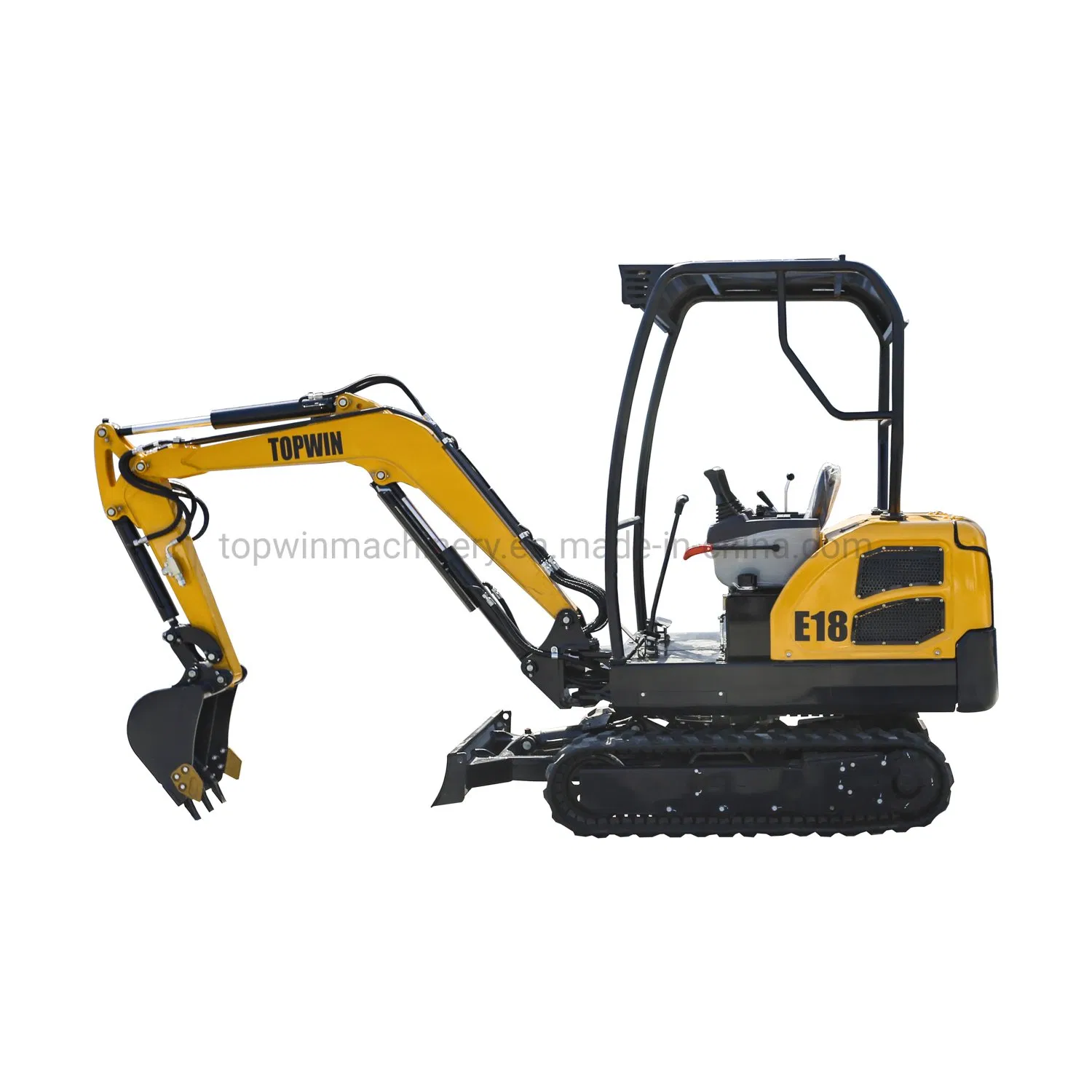 Good Quality Mini Excavator with Trailer Auger Attachment Swing Boom Quick Hitch