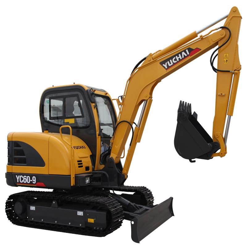 High Quality Free Shipping Mini Diggers Hydraulic Excavator 6 Ton Small Crawler Excavator with Thumb Bucket for Sale