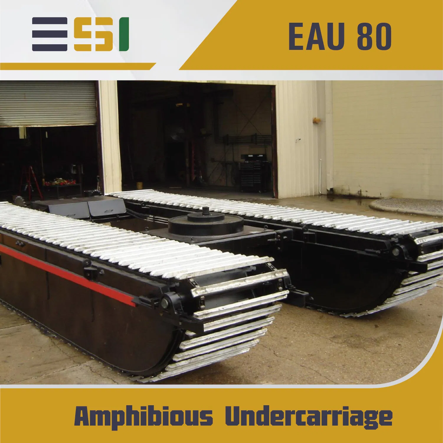 Amphibious Hydraulic Undercarriage Pontoon for 313 Small Excavator