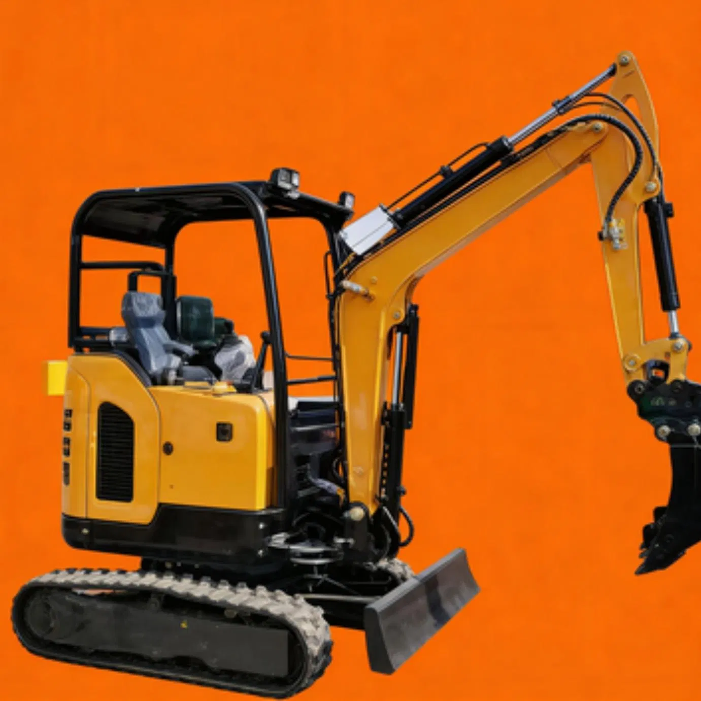 2.5 Ton Mini Crawler Excavator with Quick Hitch Connector Compatible with Multiple Attachments Auger Ripper Grapple Suitable for Multi Scenario Small Constructi