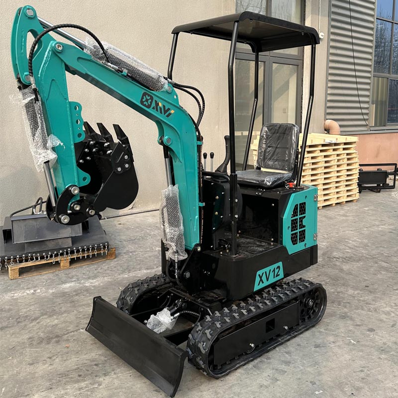 Xv12 Rubber Track Type Brand New Small Size Digger CE Certification Hydraulic Mini Crawler Excavator