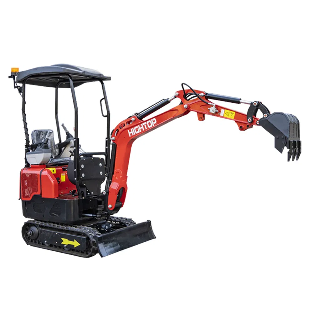 Digging The Tree Pit and Shaping The Terrain Retractable Track Mini Excavator