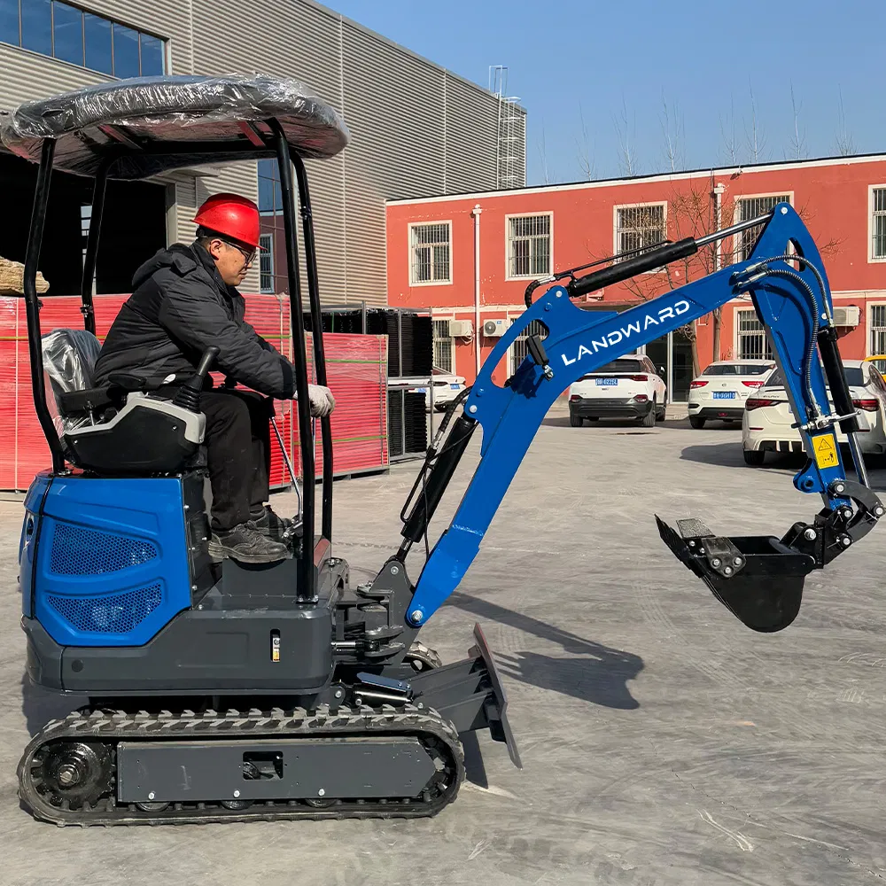 1.8 Ton Mini Excavator Small Engineering Excavation Machinery Boom Side Swing Chassis Track Retractable Farm New Crawler Digger Small Mining Auxiliary Excavator