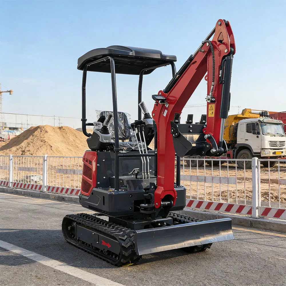 Micro Mini Digger Hydraulic Crawler Machine Mini Garden Excavator with Quick Hitch Auger Attachment for Landscaping