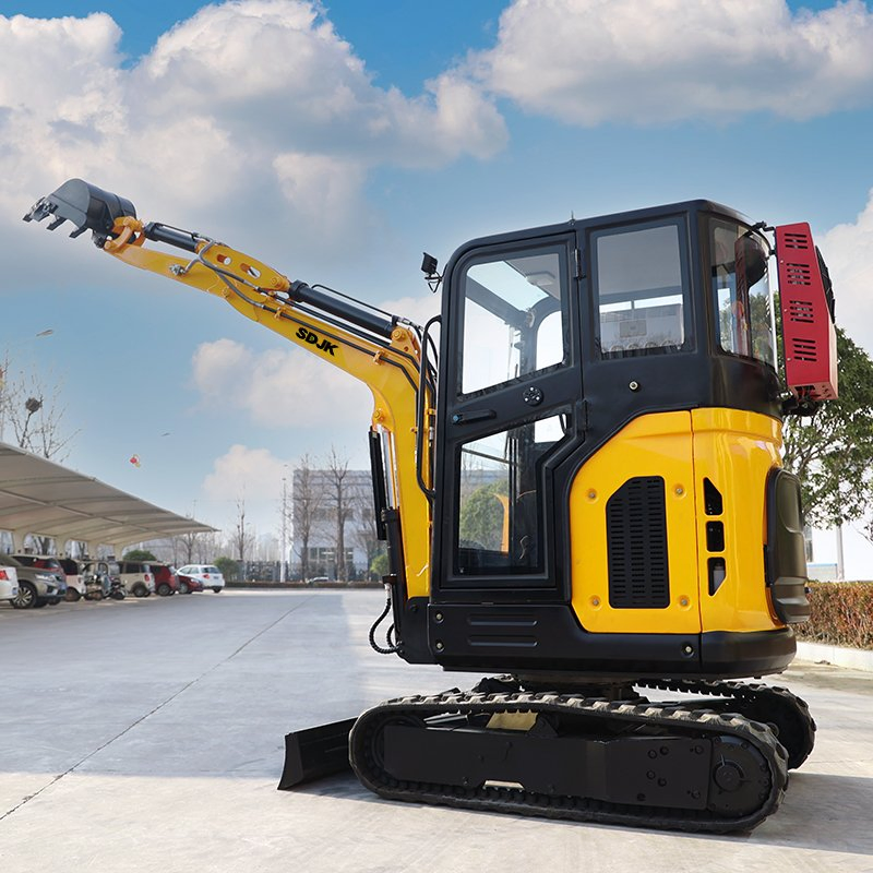 Mini Excavator with Auger Drill Attachment Jacket Hammer Earth Moving Machinery 2.0ton 2.5ton 3.0ton Digger