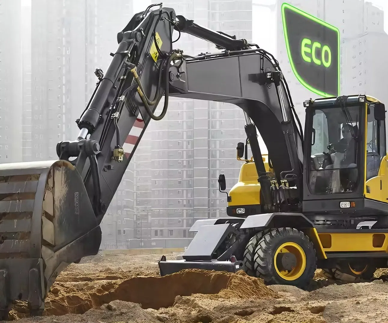 Wheeled Micro Mini Excavator for Home Farm Use Construction with Attachments-Bucket New Used Various Operating Weigh