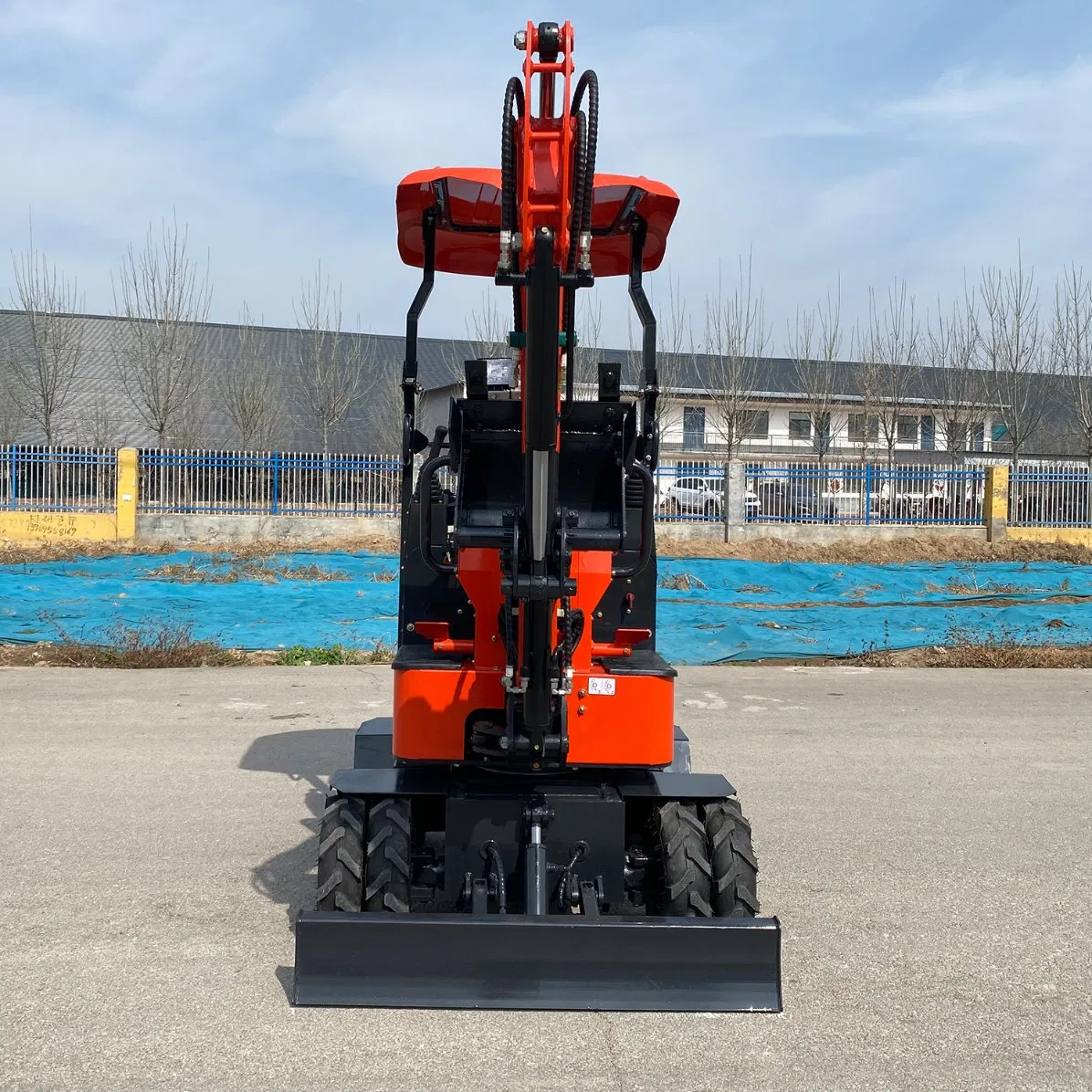China Best Micro Wheeled Excavator with Wheels 1.2t 1.2ton Small Mini Wheel Excavator