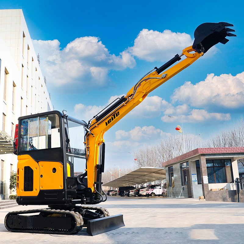 Mini Excavator with Auger Drill Attachment Jacket Hammer Earth Moving Machinery 2.0ton 2.5ton 3.0ton Digger