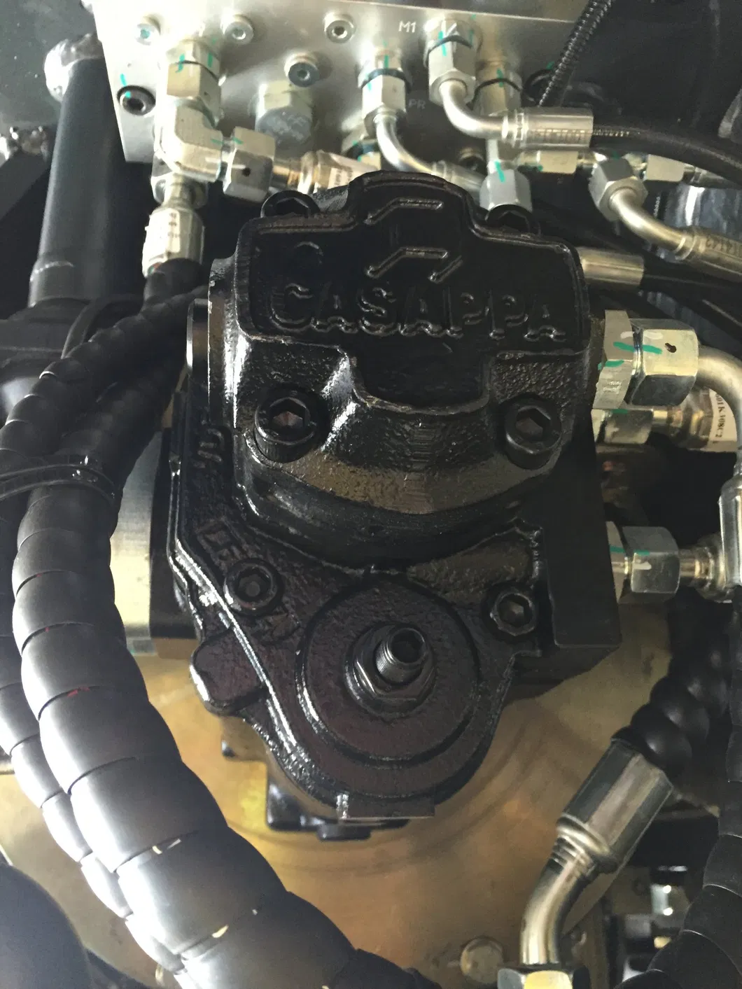 Mini Excavator Vertical View