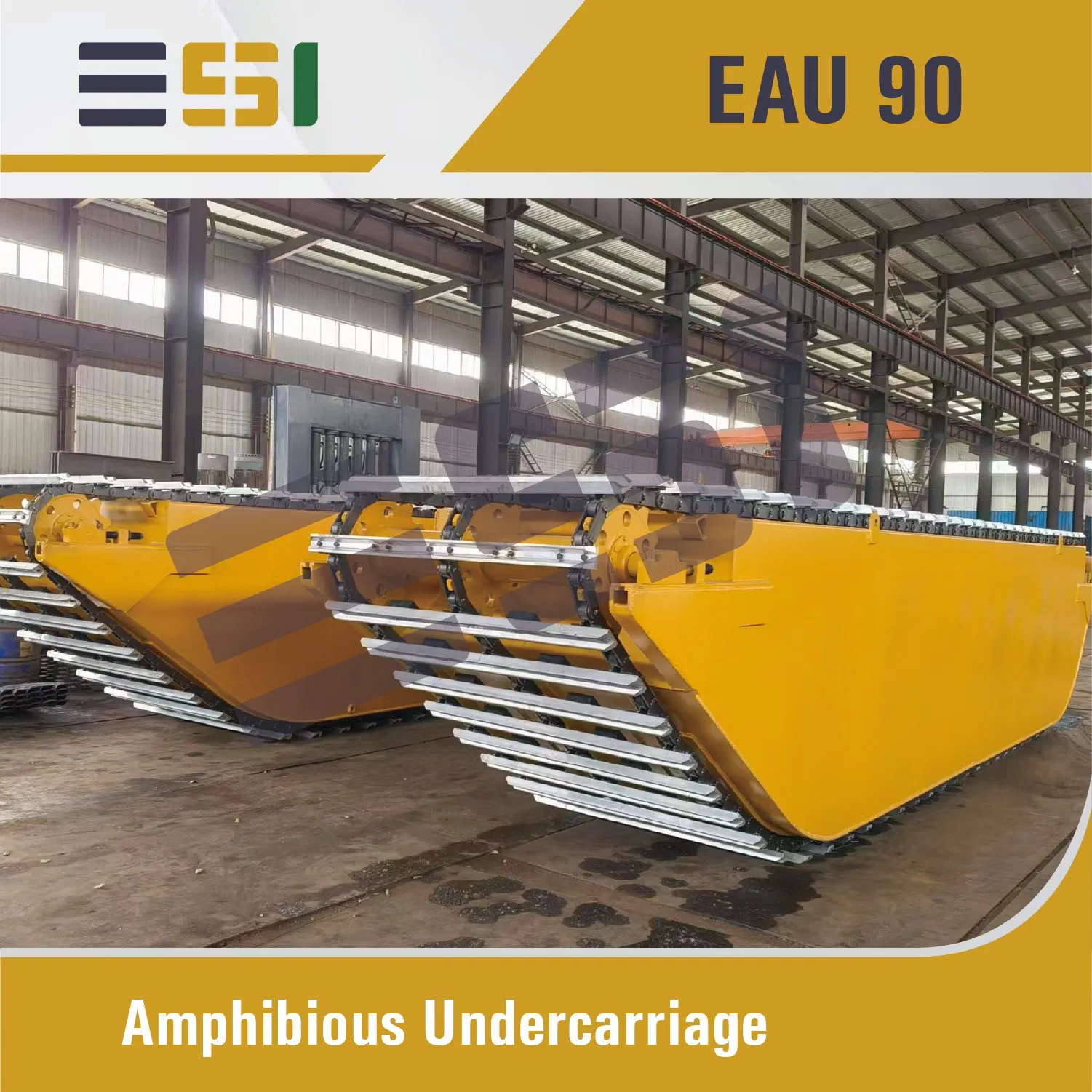 Amphibious Hydraulic Undercarriage Pontoon for 313 Small Excavator