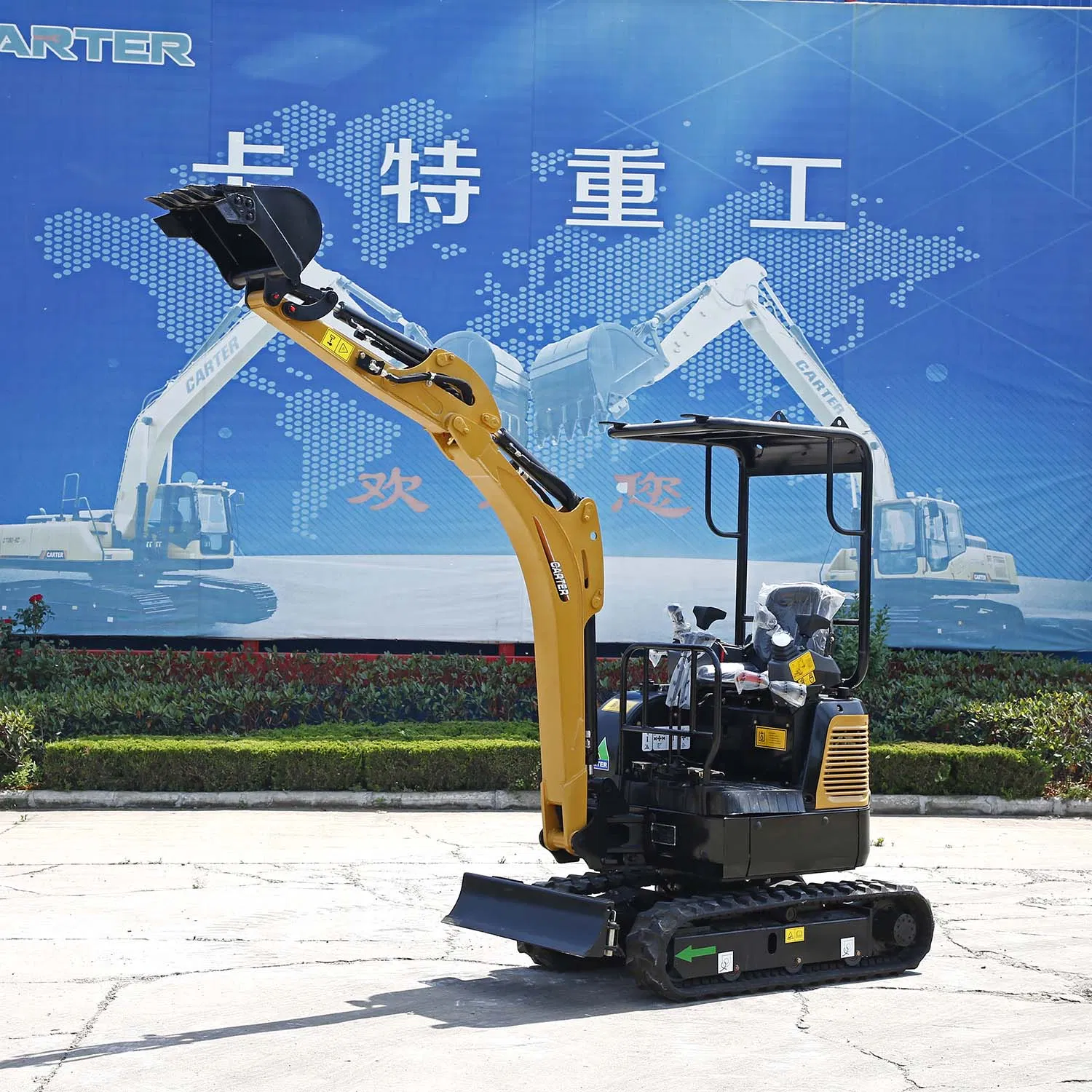 CT16-9b with Retractable Chassis&Rubber Tracks&Swing Boom Mini Excavator