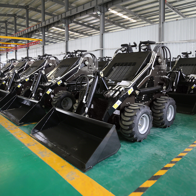 Free Shipping Mini Skid Steer Loader Operating Weight 380kg 480kg 23HP 27HP Mini Tracked Skid Steer Loader with Bucket Attachment for Sale