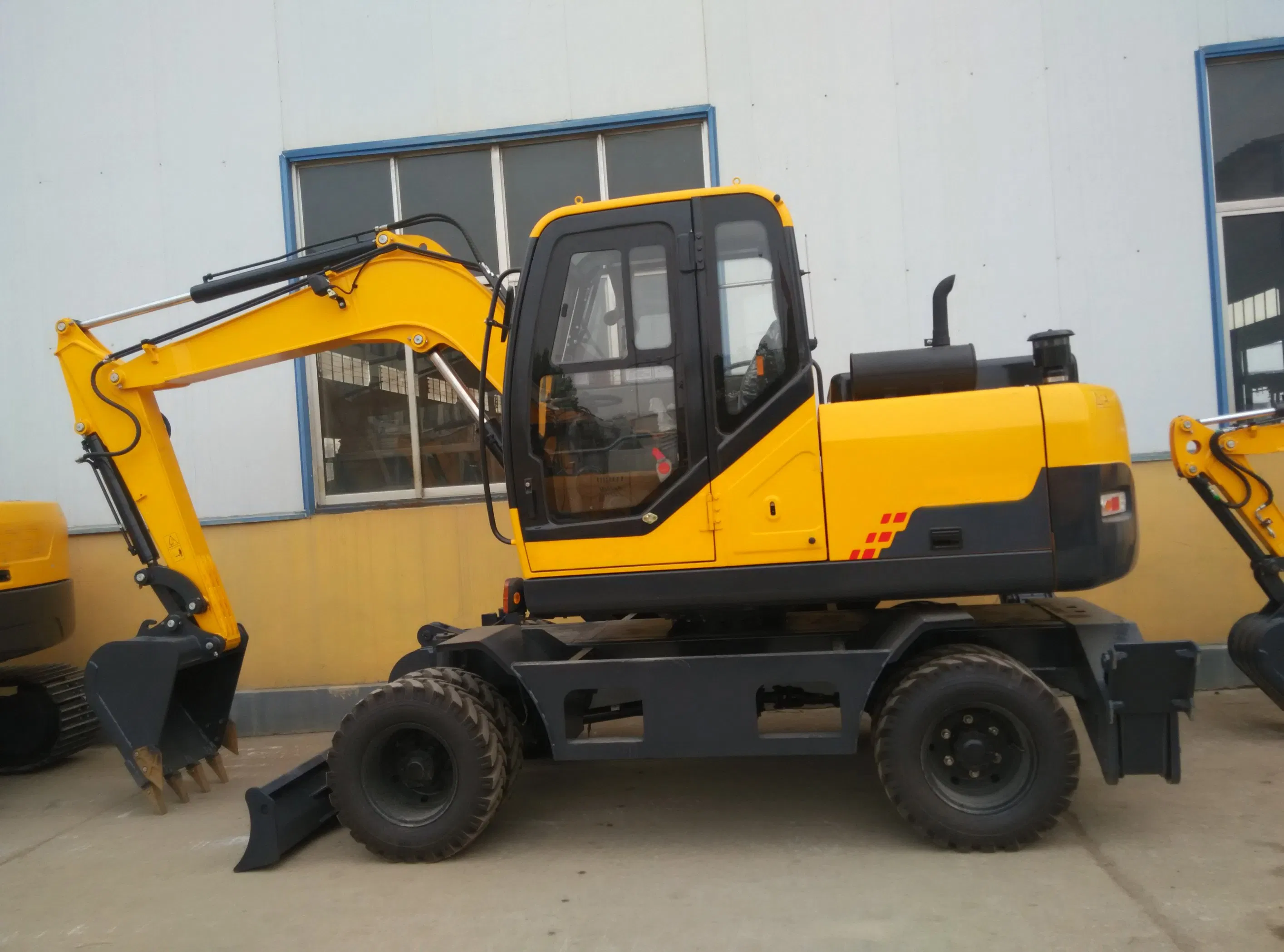 Wheel Digger Mini Excavators Backhoe Wheeled Excavator